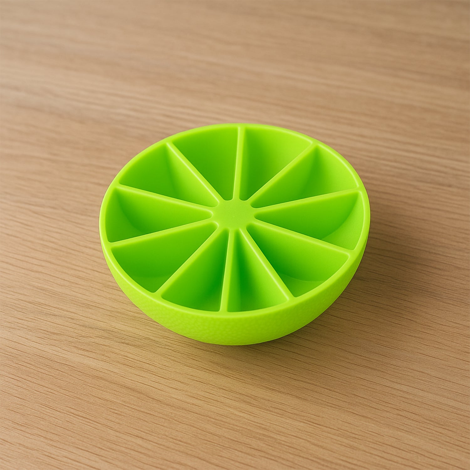 Lemon Shape Flexible Silicone Ice Cube Tray  8-slot Round Ice Mold (1 Pc) Lemon Shape Flexible Silicone Ice Cube Tray  8-slot Round Ice Mold (1 Pc)